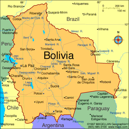 Mapa de bolivia