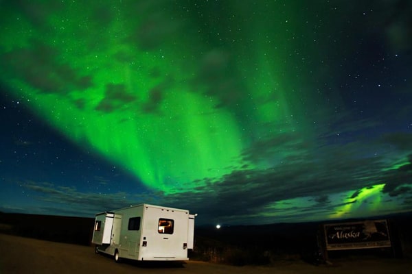 La aurora boreal en el Yukón